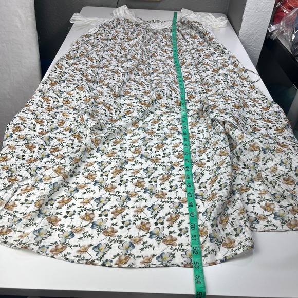 ELLIATT Elixir Dress Women Size L White NWT Lace Trim Hi-Low Floral E4121867 - Picture 10 of 12